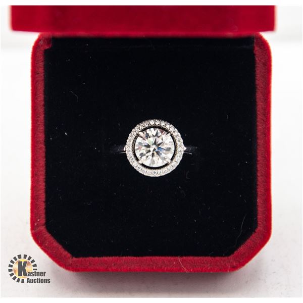 #103-2.00 CT ROUND BRILLIANT CUT MOISSANITE