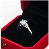 Image 2 : #102-HAND SET 1.00 CT ICE BLUE ROUND BRILLIANT CUT