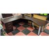 Image 1 : L-SHAPED OFFICE DESK 72" X 84" X 29"