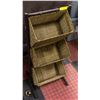 Image 1 : 3-TIER WICKER BASKET STORAGE STAND - HAS