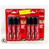 Image 1 : 2 PACKS OF 3 MILWAUKEE INKZALL LARGE JOB MARKERS