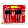 Image 1 : 2 PACKS OF 3 MILWAUKEE INKZALL LARGE JOB MARKERS