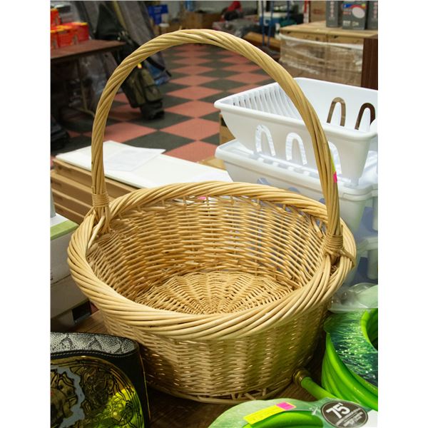 LARGE WOODEN BASKET