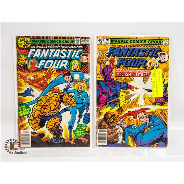 FANTASTIC FOUR #203 & 212.