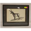 Image 1 : VTG BLACK + WHITE ANTELOPE PICTURE