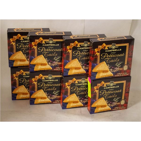 EIGHT BOXES OF CAMPBELLS PETTICOAT TAILS