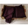 Image 1 : BOX WITH 9 WINE COLOURED VALANCES WITH