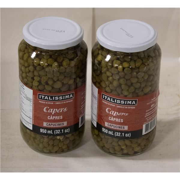 TWO X 950 ML CAPERS BB DEC 2026