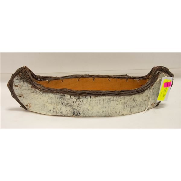 WOOD CANOE 20" LONG