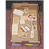Image 1 : FLAT OF WOOD BLOCK RUBBER STAMPS FOR CARD-