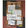 Image 1 : FLAT OF RUBBER STAMPS FOR CRAFT CARD MAKING OR