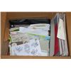 Image 1 : LARGE BOX FULL OF SPECIALTY DESIGN PAPERS FOR