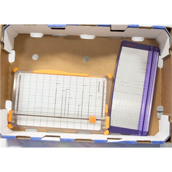 2 X FISKARS PAPER CUTTERS