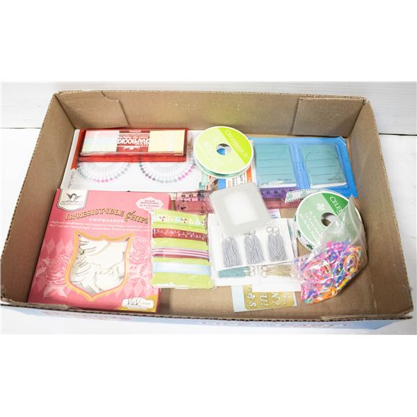 FLAT OF CRAFTING SUPPLIES