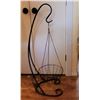 Image 1 : WROUGHT IRON 38" TALL HANGING PLANT STAND WI