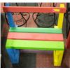Image 1 : RAINBOW BENCH HANDMADE WOODEN FOR KIDS