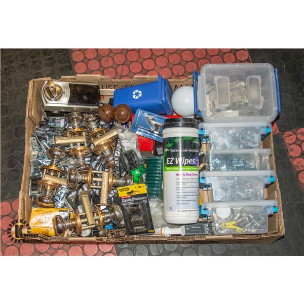 TRAY OF SHOP HARDWARE