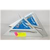 Image 1 : 2 NEW EMPIRE 7 INCH ALUMINIUM RAFTER SQUARE