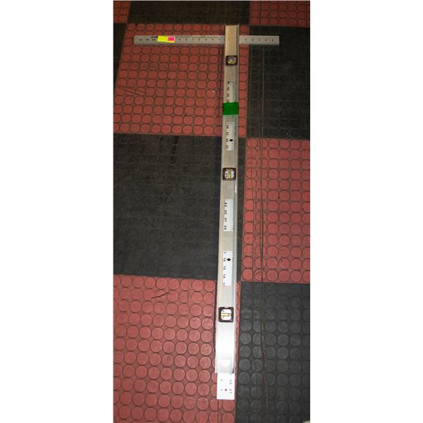 LARGE “T” SQUARE AND LEVEL.