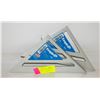 Image 1 : 2 NEW EMPIRE 7 INCH ALUMINIUM RAFTER SQUARE