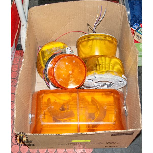 FOUR 12 V HAZARD LIGHTS