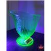 Image 5 : Uranium Glass Creamer (4"H) (SEE PICS!)