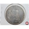 Image 3 : British Crown 1892 (Silver Sterling Pound) (.925 Silver) (SEE PICS!)