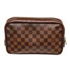 Image 1 : Louis Vuitton Brown Damier Canvas Toiletry Pouch Cosmetic Bag