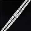 Image 2 : 6.40 ctw Diamond 18K White Gold Tennis Bracelet