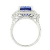 Image 5 : 5.56 ctw Tanzanite and 1.42 ctw Diamond 18KT White Gold Ring