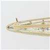 Image 7 : Antique Edwardian Krementz 14k TT Gold European Diamond Filigree Bar Pin Brooch