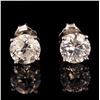 Image 1 : 1.90 ctw Diamond 14K White Gold Stud Earrings