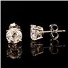 Image 2 : 1.90 ctw Diamond 14K White Gold Stud Earrings