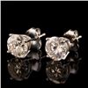 Image 3 : 1.90 ctw Diamond 14K White Gold Stud Earrings