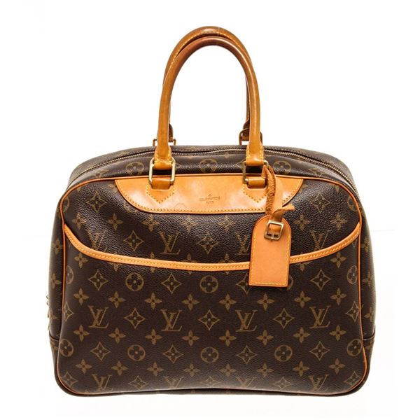 Louis Vuitton Brown Deauville Top Handle Bag