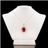 Image 2 : 28.42 ctw Ruby and 0.85 ctw Diamond 14K Yellow Gold Pendant