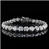 Image 1 : 9.24 ctw E-F COLOR Diamond 14K White Gold Tennis Bracelet