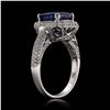 Image 3 : 2.91 ctw Tanzanite and 0.82 ctw Diamond 14KT White Gold Ring