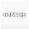 Image 4 : Classic Platinum 1.90 ctw Round Prong Set Diamond Eternity Stack Wedding Band Ri