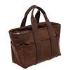 Image 2 : Hermes Brown Nylon and Leather Acapulco Tote Bag