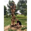 Image 2 : Dahl Chainsaw Art - Eagle with American Flag