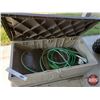Image 2 : SUNCAST Deck Box (Plastic) c/w Garden Hose; Wind Screening; Cushions, etc. (27"H x 53"W x27"D) (SEE 