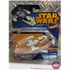 Image 2 : Hot Wheels : STAR WARS (2): (c. 2015 Mattel) - Y-Wing Fighter Gold Leader - Naboo N-1 Starfighter (6