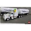 Image 2 : TOY TRUCKS/TANKERS (2) : (Scale 1:43) - Kenworth - Peterbilt (Both 17"L) (SEE PICS!)  (Listing & Des