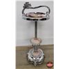 Image 6 : Vintage Art Deco Chrome Standing Ashtray w/Built In Lighter (28-1/2"H x 11"Dia)  (SEE PICS!)  (Listi