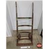 Image 1 : Antique Barrel Dolly / Hand Truck (Cast Iron & Wood) (61"H x 24"W) (SEE PICS!)  (Listing & Descripti