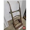 Image 2 : Antique Barrel Dolly / Hand Truck (Cast Iron & Wood) (61"H x 24"W) (SEE PICS!)  (Listing & Descripti