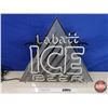 Image 2 : New Old Stock NEON Sign "Labatt ICE BEER" (18"H x 22-1/2"W x 5"D) (SEE PICS!)  (Listing & Descriptio