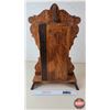 Image 7 : Gingerbread Mantle Clock c/w Key (23"H x 14"W x 5"D)