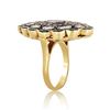 Image 3 : 0.70 ctw Emerald and 0.74 ctw Diamond Silver Ring